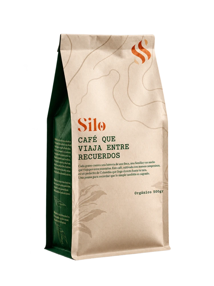 Café en grano · Recorte con IA · Publicación de Silo